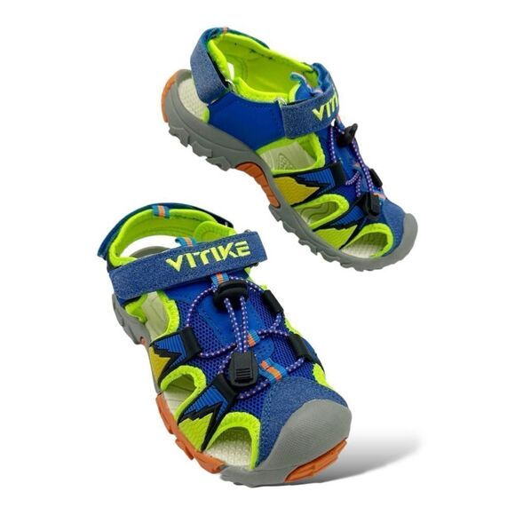 Littleplum Boys Sandals Closed Toe Sport Sandals Summer Shoes for Kids Walking 1 - Picture 2 of 11
